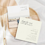 Happy Ever After Party Elopement Ivory Wedding Invitation<br><div class="desc">Happy Ever After Party Elopement Ivory Wedding Invitation</div>