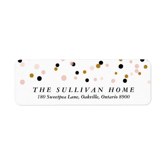 Happy Everything Confetti | Holiday Address Label