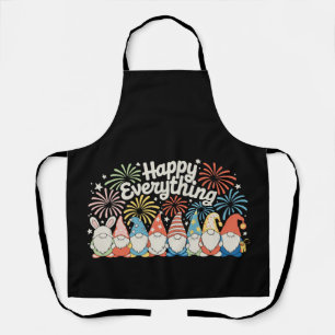 Happy Everything Gnomes All Year Every Holiday Apron