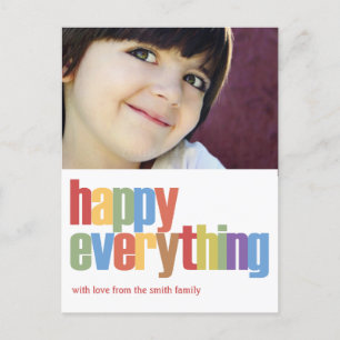 Happy Everything Holiday Photo Card