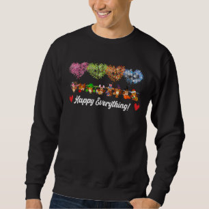 Happy Everything Owl Birds Every Seasons All Year  Sweatshirt