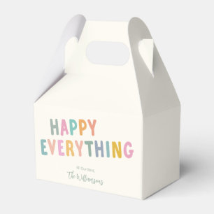 Happy Everything Playful Multicolor Typography Fun Favour Box