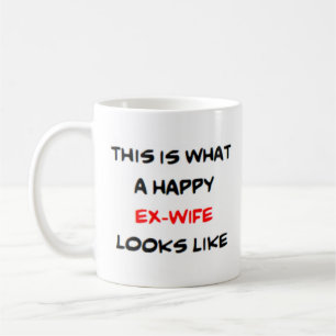 happy ex-wife coffee mug