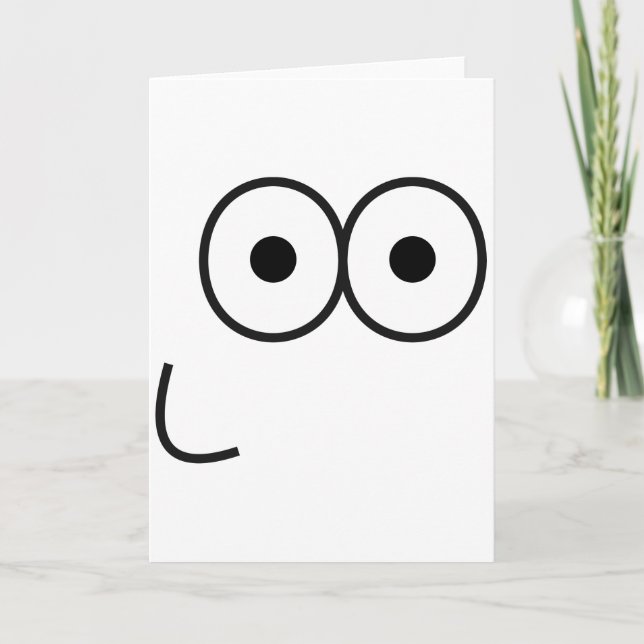 Happy Eyes and Mouth - Greeting Card (Front)