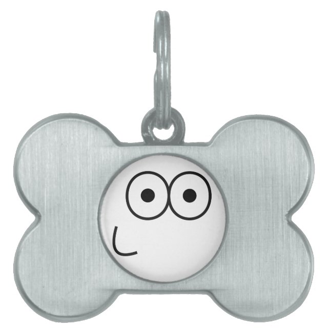 Happy Eyes and Mouth - Pet Tag (Front)