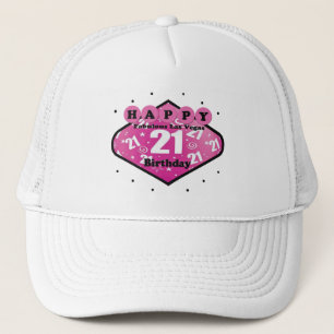 HAPPY FABULOUS LAS VEGAS 21ST BIRTHDAY HAT