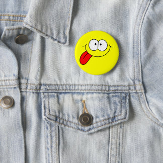 Happy Face  6 Cm Round Badge