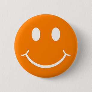 Happy Face 6 Cm Round Badge