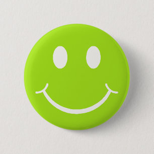 Happy Face 6 Cm Round Badge