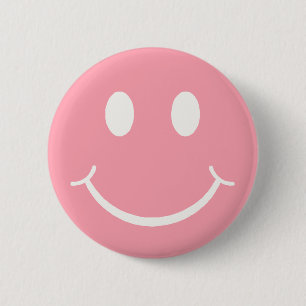 Happy Face 6 Cm Round Badge
