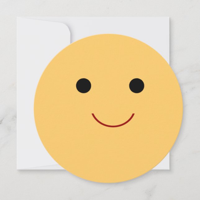 Happy Face Birthday Invitation (Front)