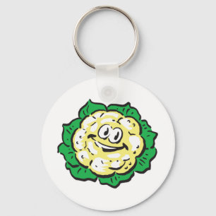 happy face cauliflower key ring