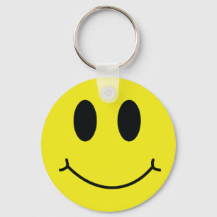 Happy Face Classic Key Ring
