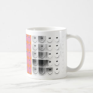 happy face diptych mug