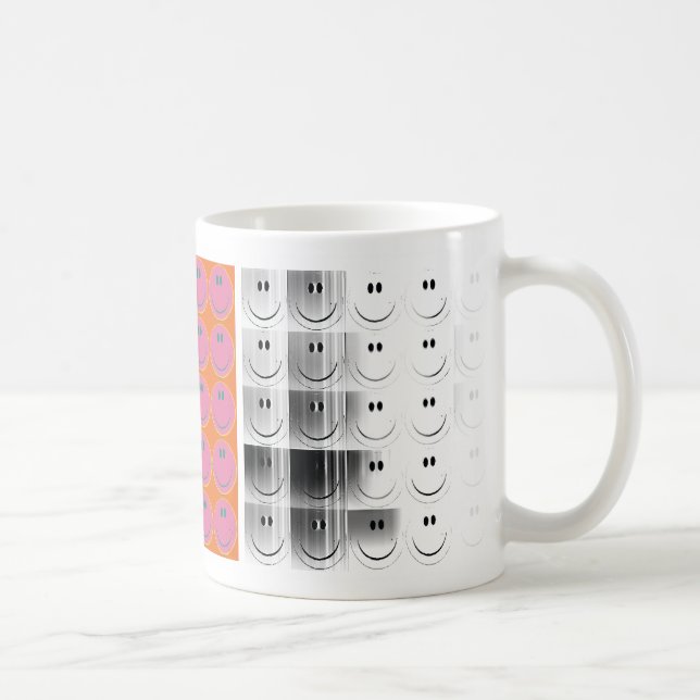 happy face diptych mug (Right)