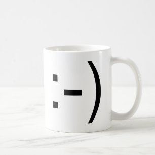 Happy face emoticon! coffee mug