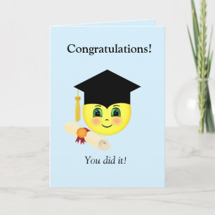 Happy Face Graduation Card