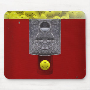 happy face gumball machine mousepad