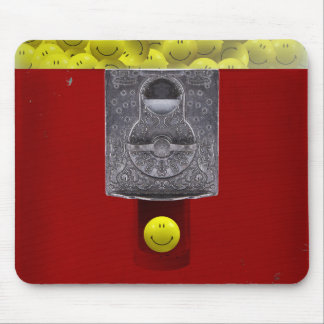 happy face gumball machine mousepad