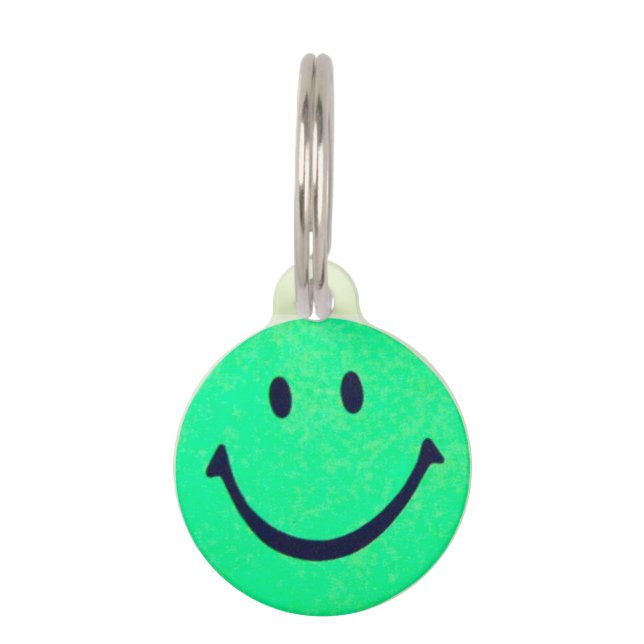 Happy face – Happiness – smiling face Pet Tag (Front)