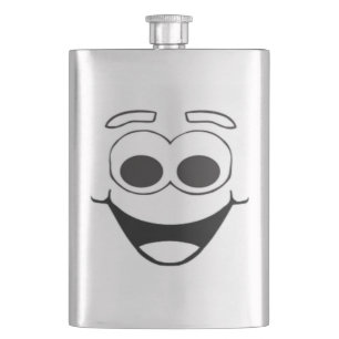 HAPPY FACE HIP FLASK