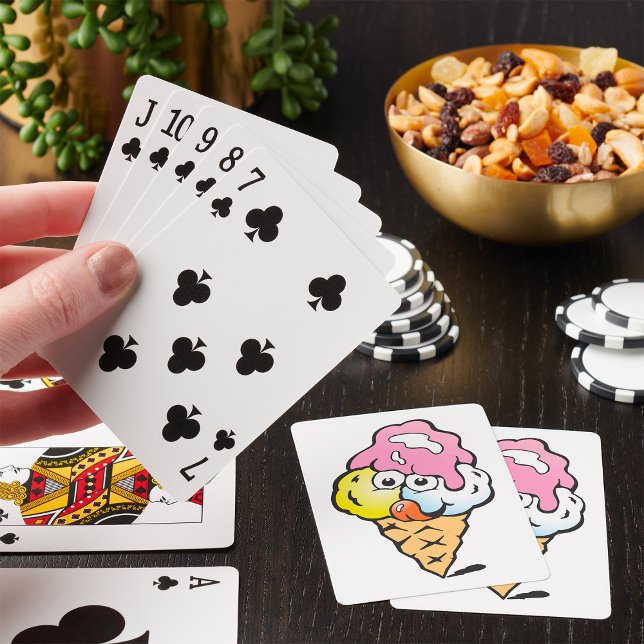 Happy Face Ice Cream Playing Cards (Creator Uploaded)