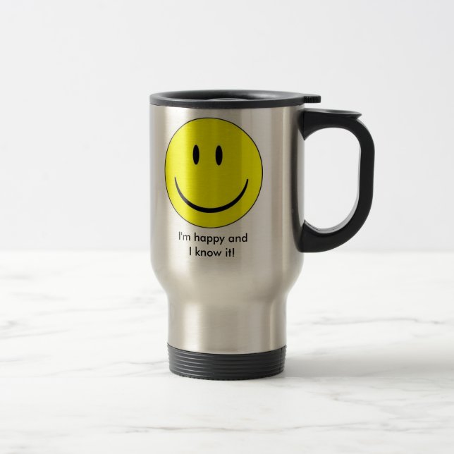 Happy Face Insulated Mug (Right)
