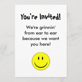 Happy Face Invitation