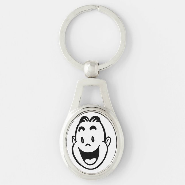 HAPPY FACE KEY RING (Front)
