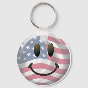Happy Face Key Ring