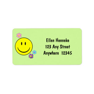Happy Face Label