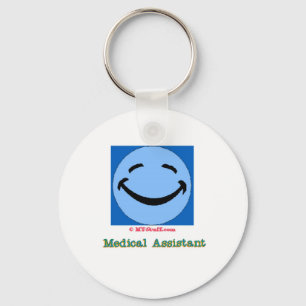 Happy Face Medical Assistant Key Ring