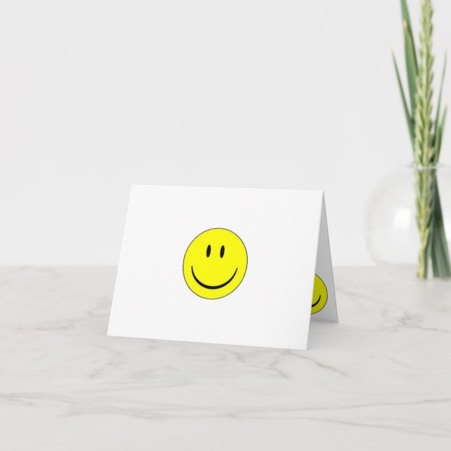 Happy Face Note Card (Front)