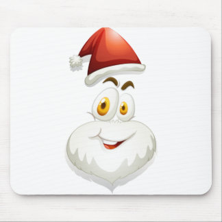 Happy face of Santa Mouse Mat