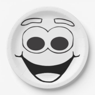 HAPPY FACE PAPER PLATE