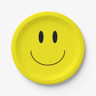 "Happy Face" Paper Plates