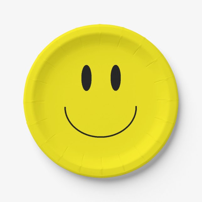 "Happy Face" Paper Plates (Front)