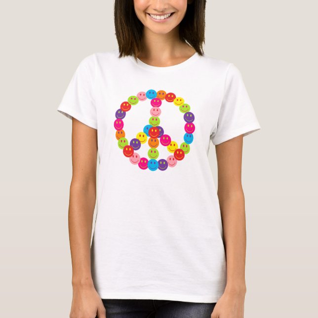 Happy Face Peace T-Shirt (Front)