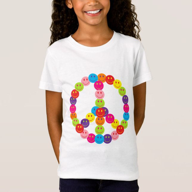 Happy Face Peace T-Shirt (Front)