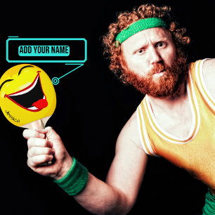 Happy Face Ping Pong Paddle (Female)