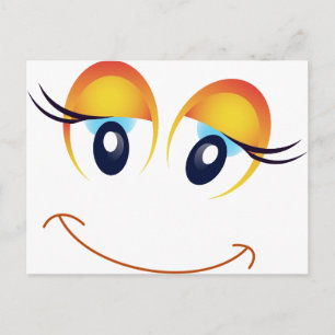 happy face postcard