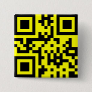 Happy Face -- QR Code 15 Cm Square Badge