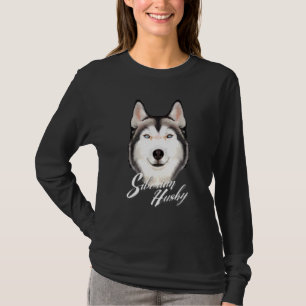 Happy Face Siberian Husky Dog T-Shirt