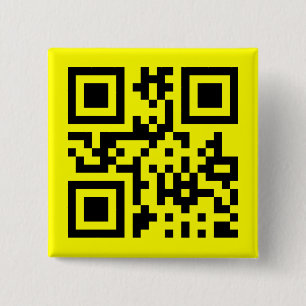 ☺ Happy Face Smiling Emoji -- QR Code 15 Cm Square Badge