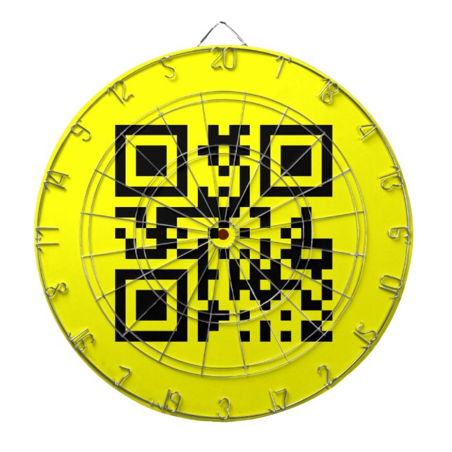 ☺ Happy Face Smiling Emoji -- QR Code Dartboard (Front)