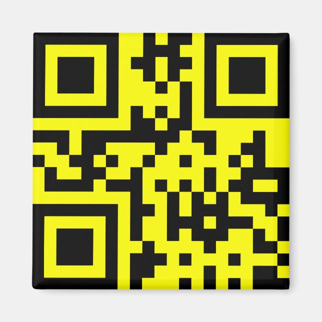 ☺ Happy Face Smiling Emoji -- QR Code Magnet (Front)