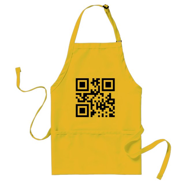 ☺ Happy Face Smiling Emoji -- QR Code Standard Apron (Front)