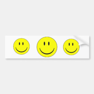 Happy Face Sticker Label