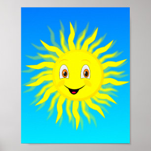 Happy Face Sunshine Poster