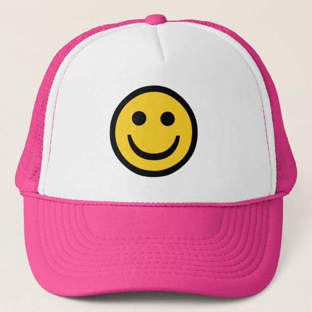 Happy Face Trucker Hat (Front)